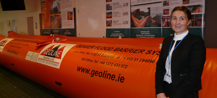 Inflatable flood barriers at CUMBRIA FLOOD EXPO 2017